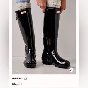 Hunter Wellies- brand new never worn black hunter boots